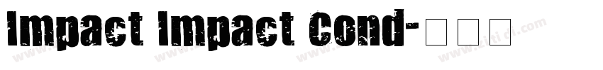 Impact Impact Cond字体转换
